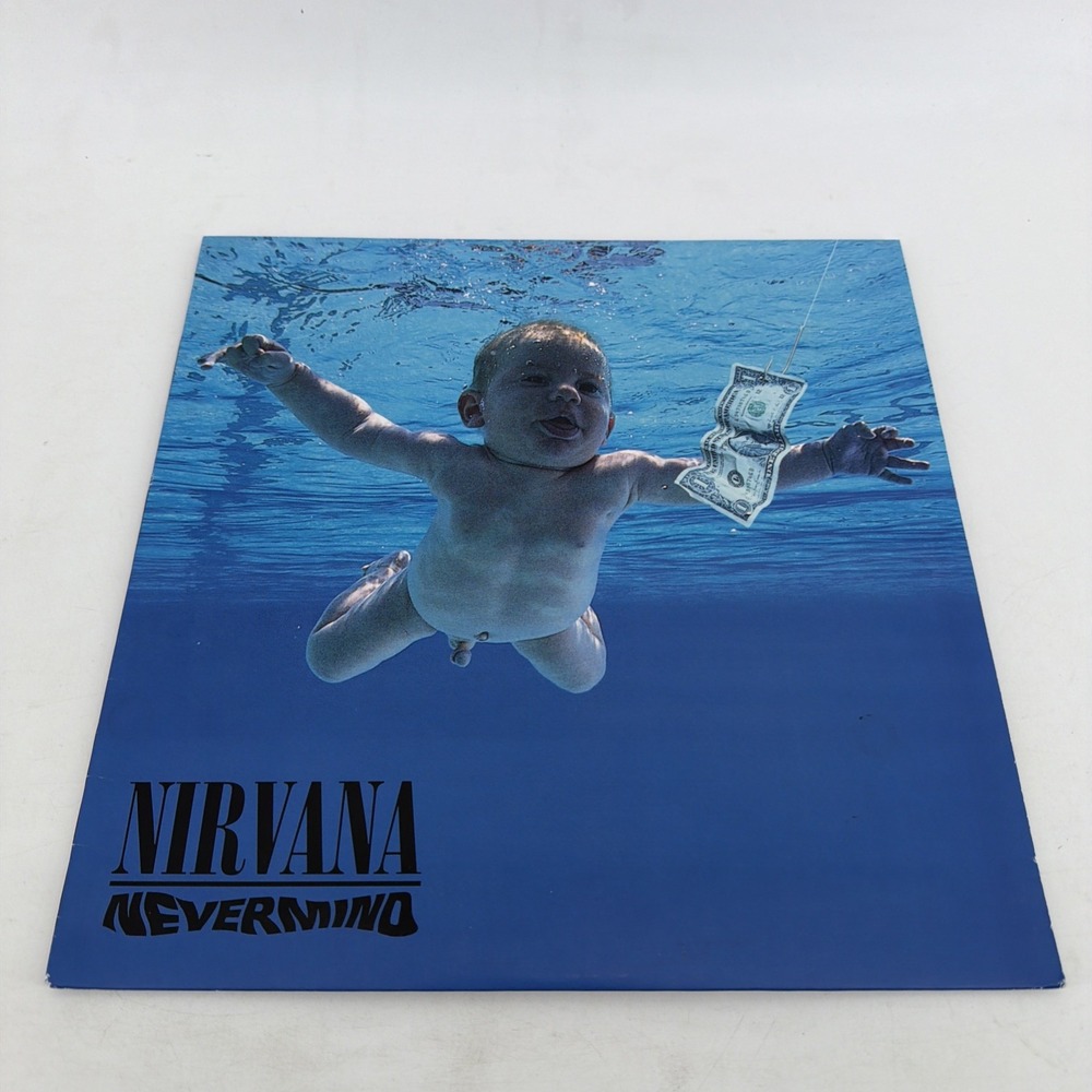 Nirvana Nevermind 12" Black Vinyl LP David Geffen 1991 Rock Butch Vig